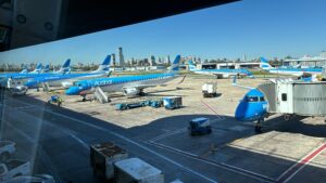 Aeronaves Aerolineas Argentinas Paradas no patio